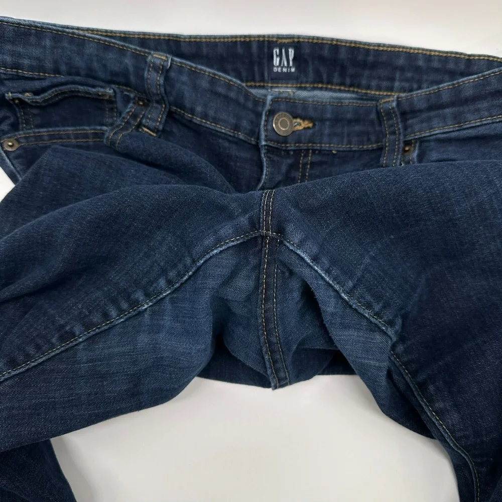 Gap Denim Jeans Womens 32 Regular Blue Legging Stretch Mid Rise 5-Pocket Classic